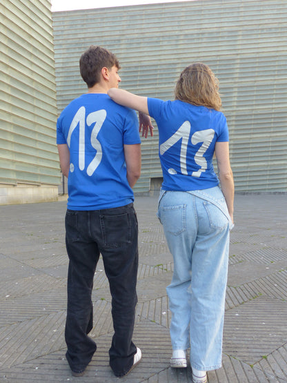 Camiseta Firma 13 Azul Corte Mujer