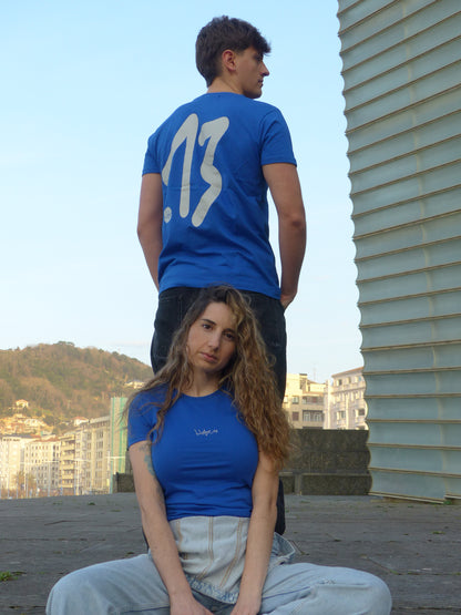 Camiseta Firma 13 Azul Corte Mujer